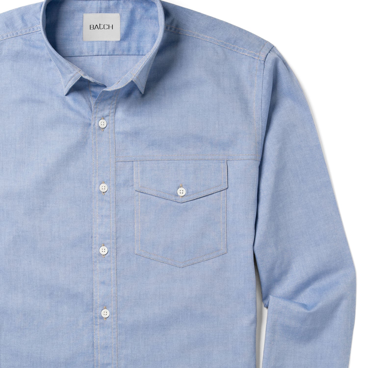 Author Casual Shirt – Classic Blue Oxford - Image 3