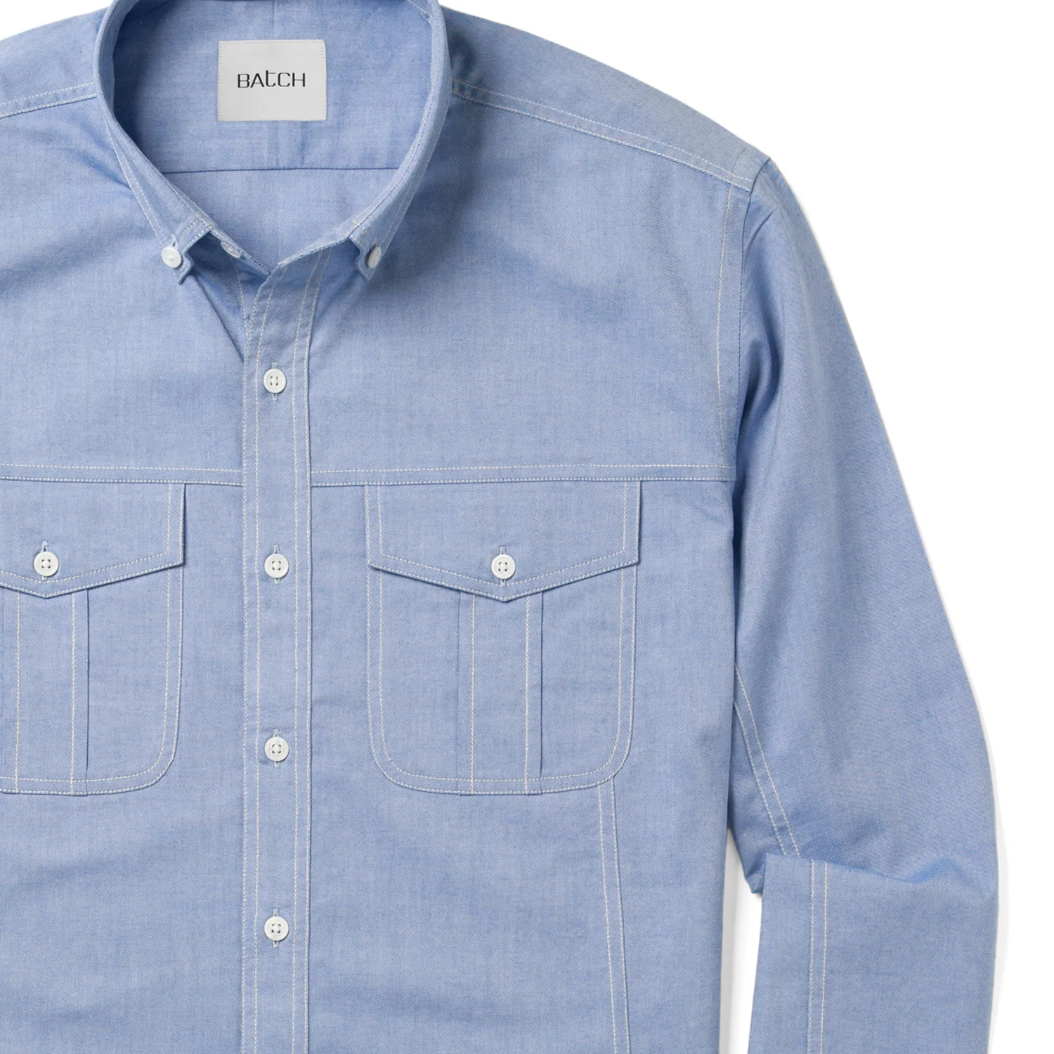 Editor Shirt – Classic Blue Oxford - Image 3
