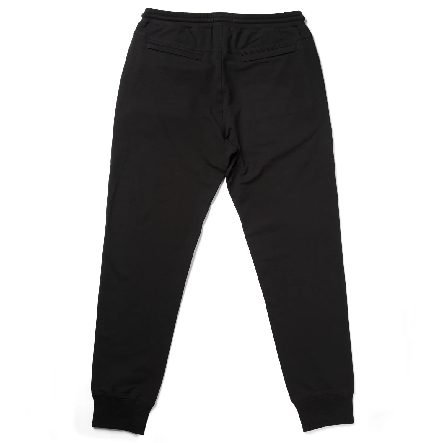 Essential Joggers –  Black Cotton French Terry - Image 3