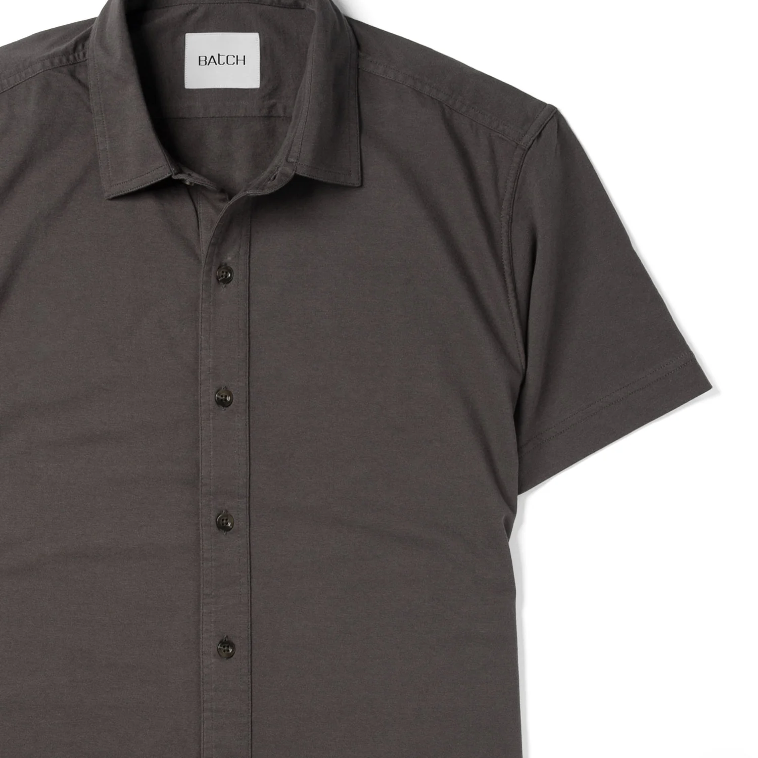 Short Sleeve T-Shirt Shirt - Slate Gray Cotton Jersey - Image 3