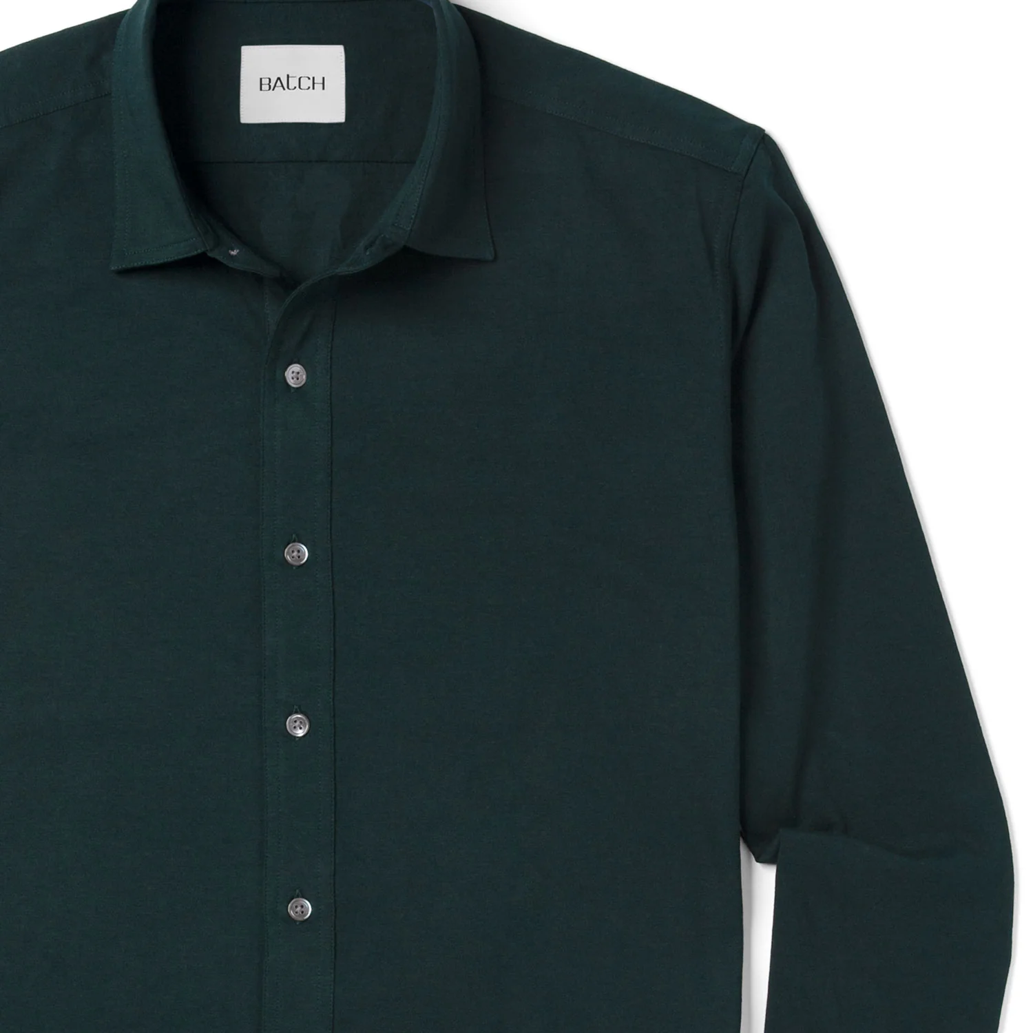 T-Shirt Shirt - Dark Forest Green Cotton Jersey - Image 3