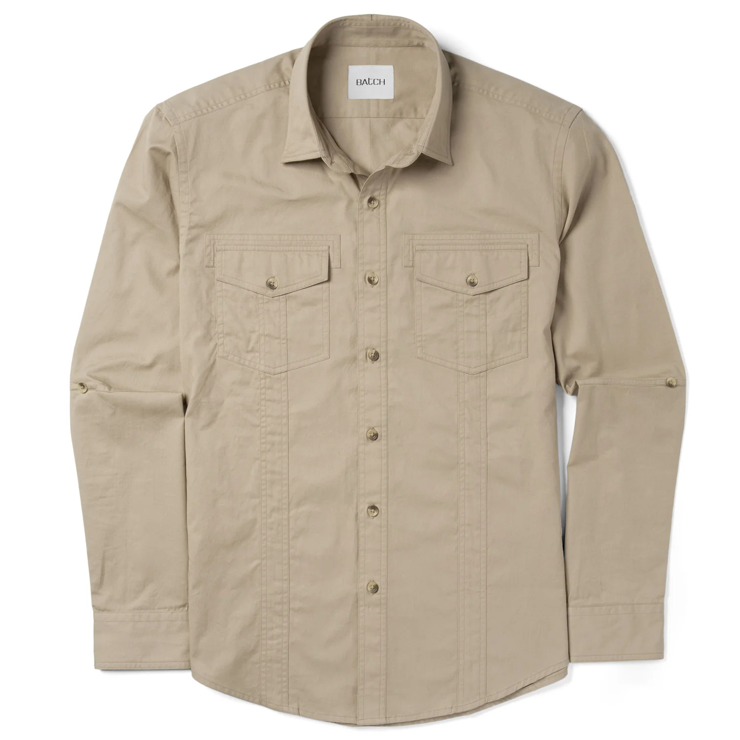 Explorer Utility Shirt – Desert Stone Cotton Twill - Image 3