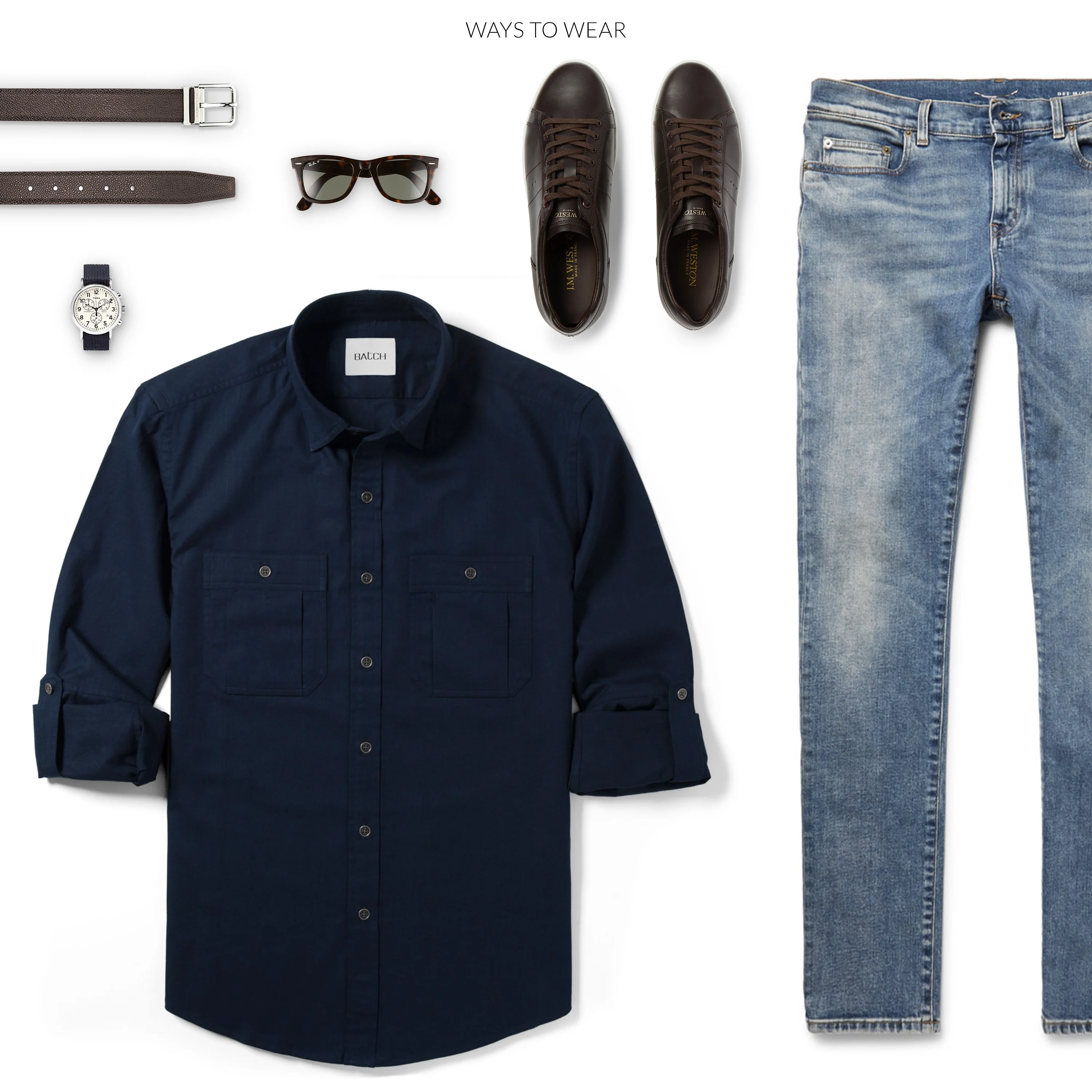 Fixer Utility Shirt – Dark Navy Twill - Image 5