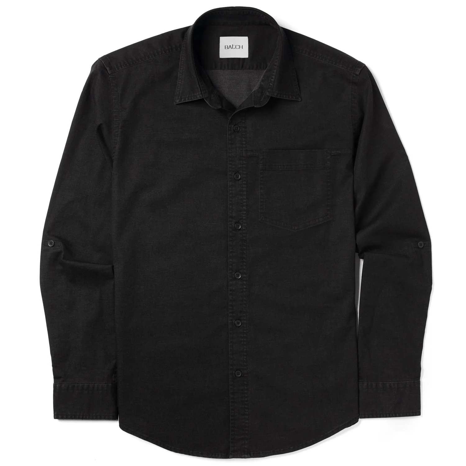 Freelancer Casual Shirt – Black Cotton Stretch Twill - Image 3