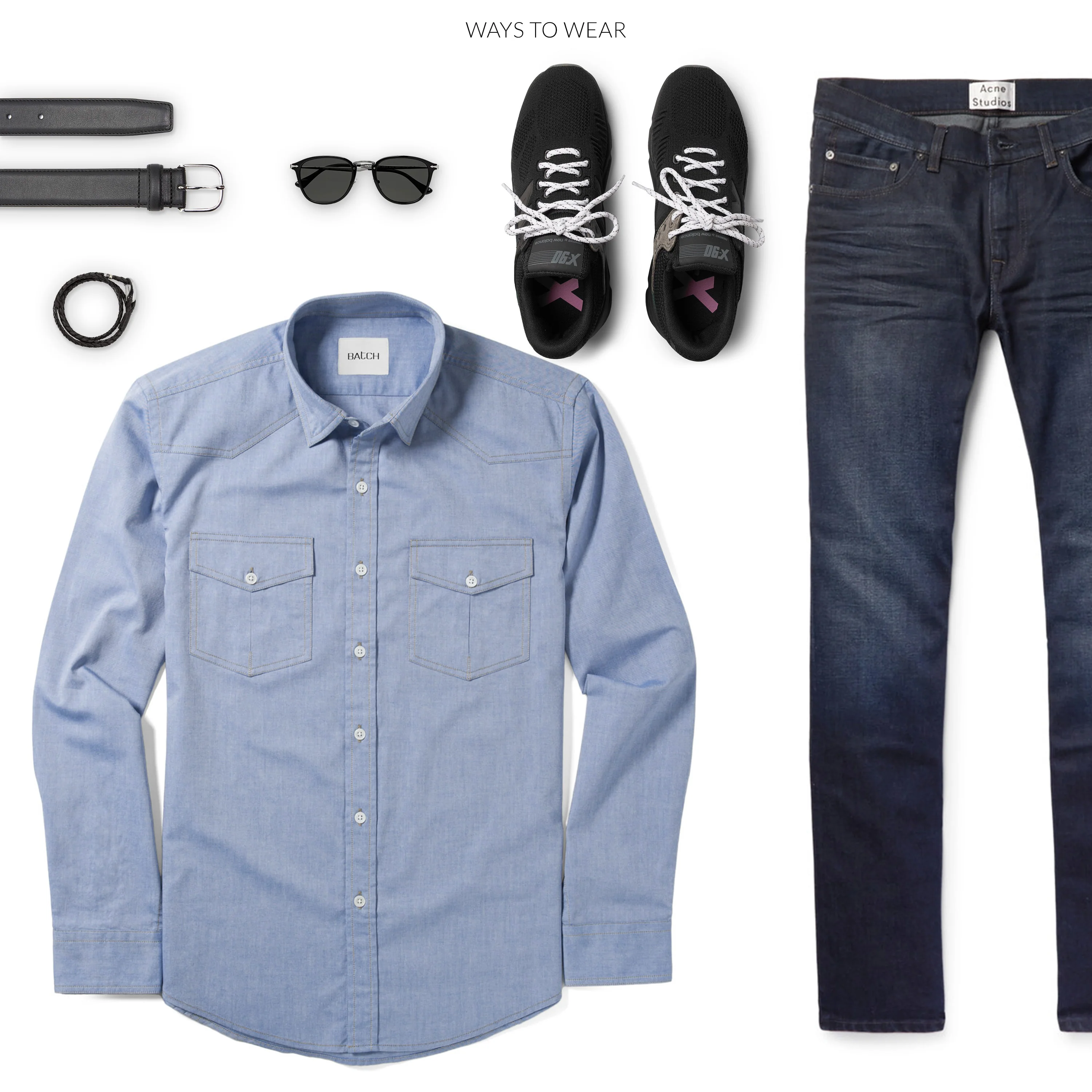 Maker Shirt – Classic Blue Cotton Oxford - Image 8