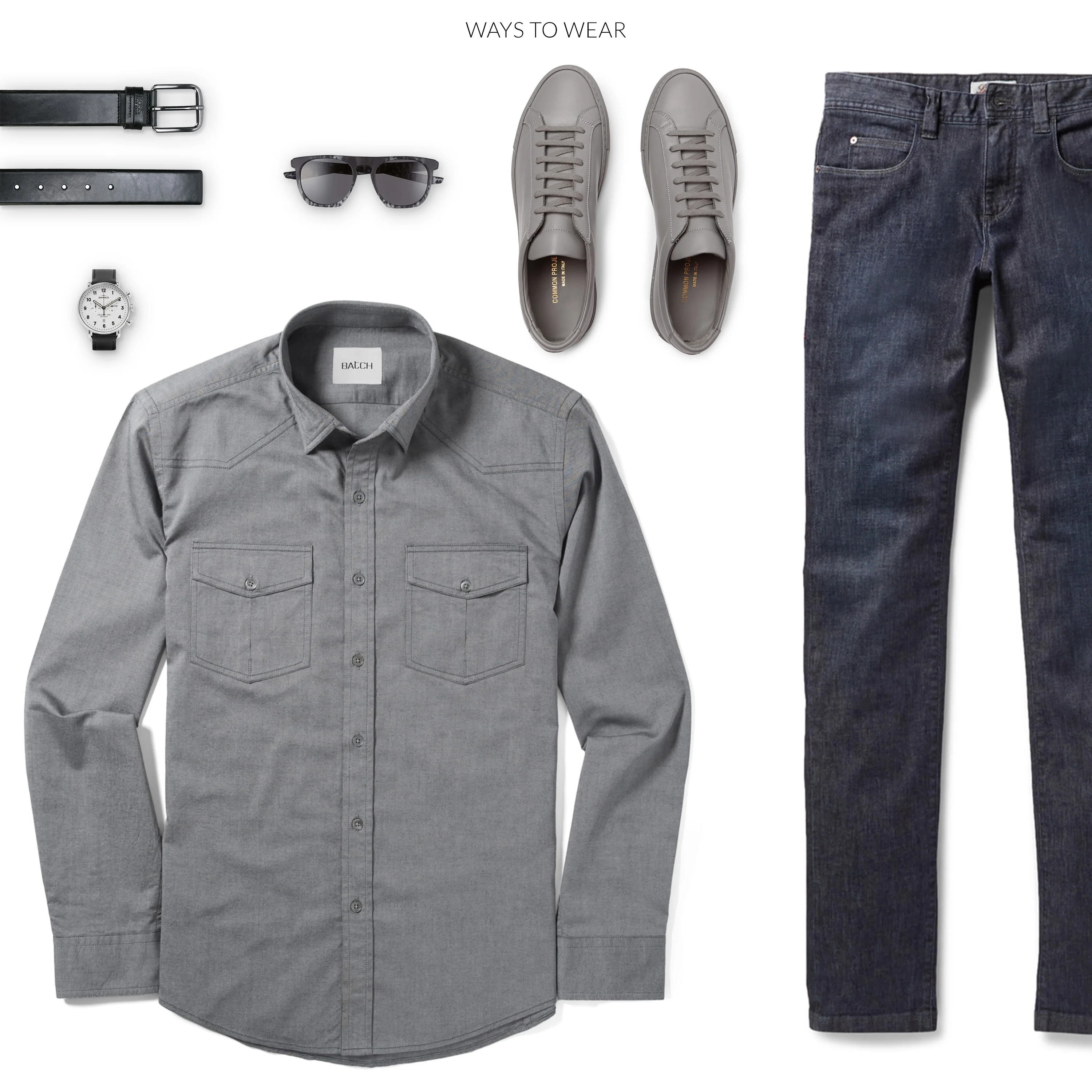 Maker Shirt – Flint Gray Cotton Oxford - Image 8