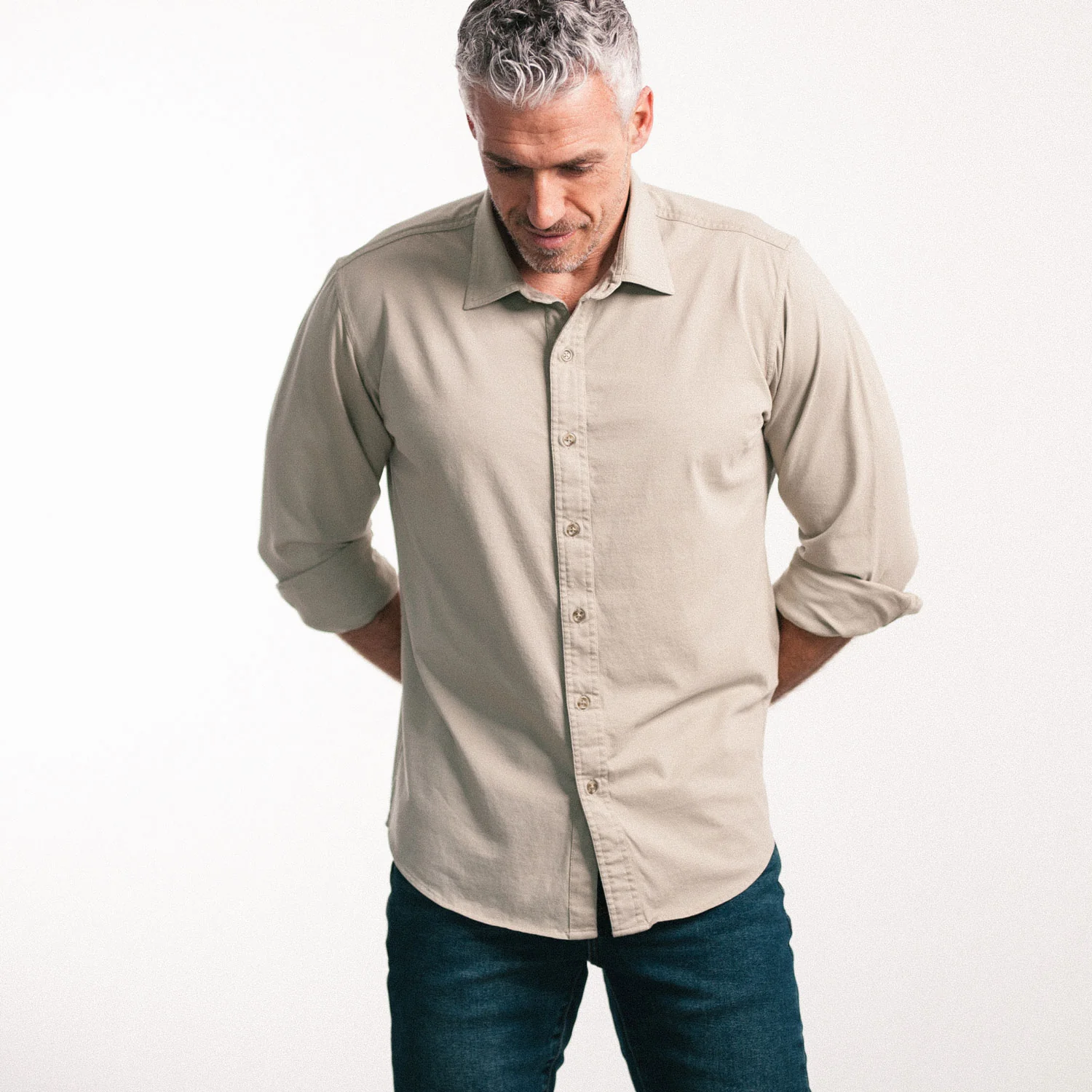 T-Shirt Shirt - Desert Sand Cotton Jersey - Image 5