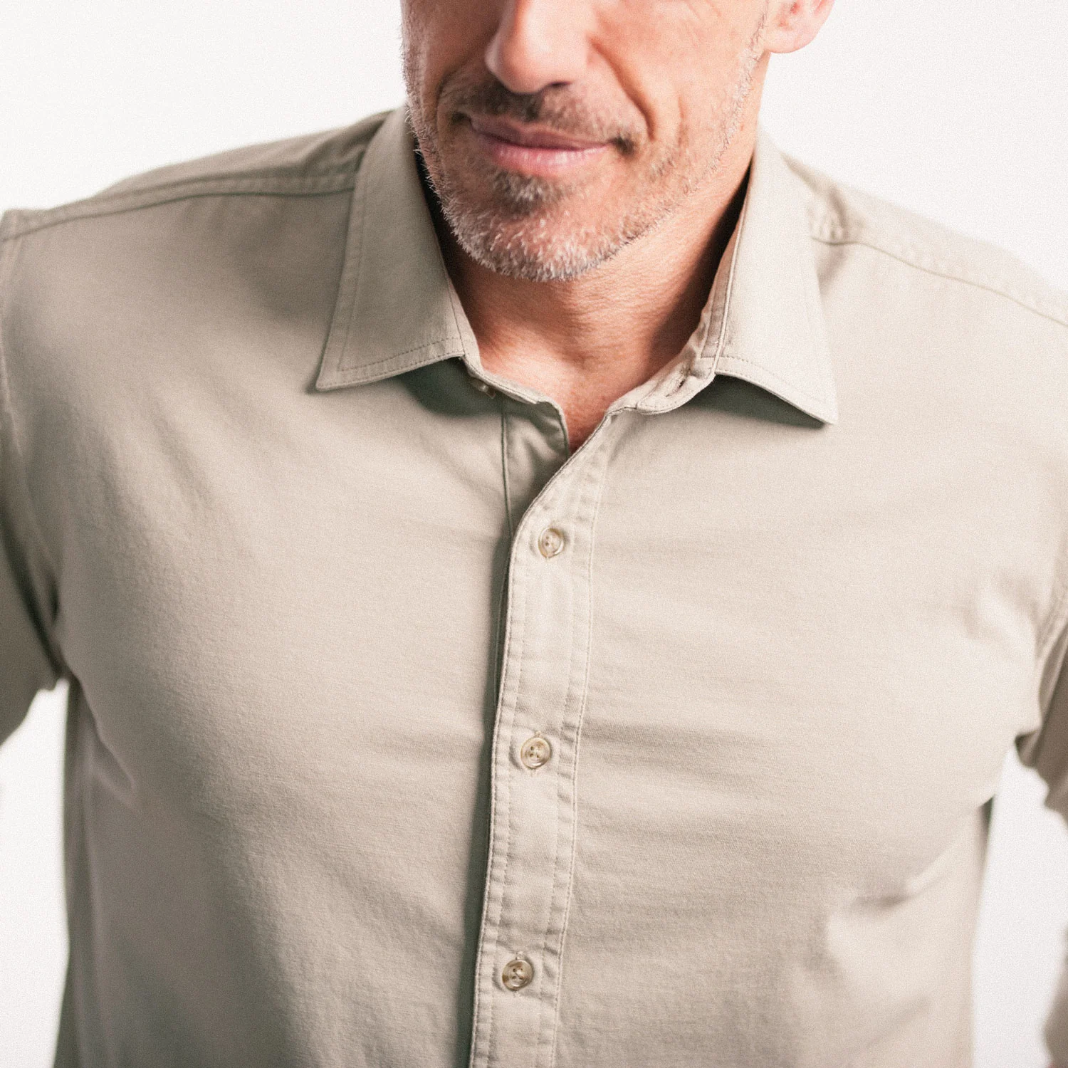 T-Shirt Shirt - Desert Sand Cotton Jersey - Image 8