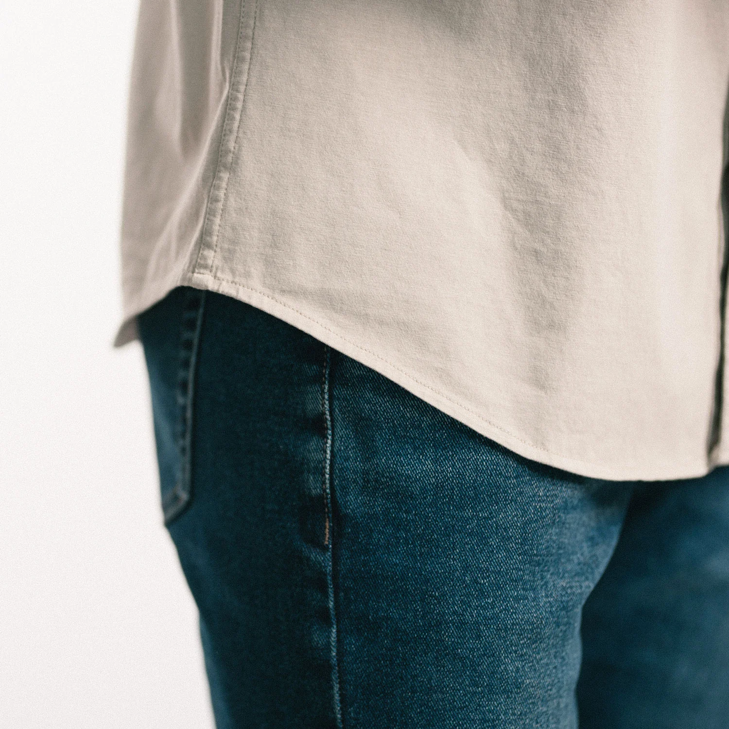 T-Shirt Shirt - Desert Sand Cotton Jersey - Image 9